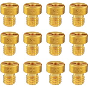 12pcs 5mm Carburetor Main Jet Kit 75/78/80/82/85/88/90/92/95/98/100/102 for replacing Vm22 Vm24 Vm26 125cc 150cc 200cc 250cc Dirt Bike and ATV