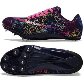 DKHHN Men's Spikes Track and Field Shoes Outdoor Sprint Racing Running Jumping Traning Cleats