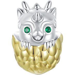 Dragon Charms 925 Sterling Silver Vintage Dragons Head Animal Bead Charm Compatible for Bracelet Necklaces Lucky Gifts for Women Girls