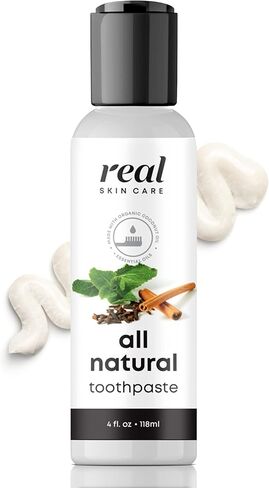 Coconut Toothpaste | Handmade in The USA | Cinnamon Spice | All Natural Organic Fluoride Free Toothpaste for Healthy Smiles | Flavored Toothpaste for Adults & Kids with Essential Oils in Saudi Arabia