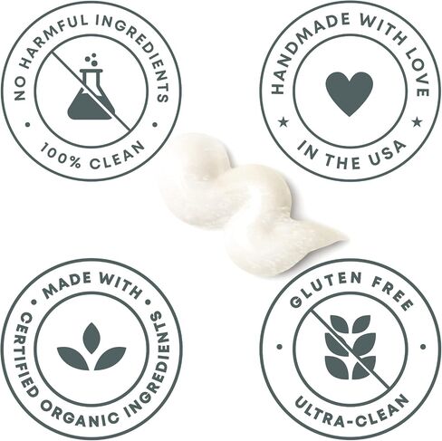 Coconut Toothpaste | Handmade in The USA | Cinnamon Spice | All Natural Organic Fluoride Free Toothpaste for Healthy Smiles | Flavored Toothpaste for Adults & Kids with Essential Oils in Saudi Arabia