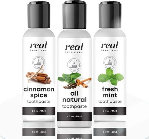 Coconut Toothpaste | Handmade in The USA | Cinnamon Spice | All Natural Organic Fluoride Free Toothpaste for Healthy Smiles | Flavored Toothpaste for Adults & Kids with Essential Oils in Saudi Arabia