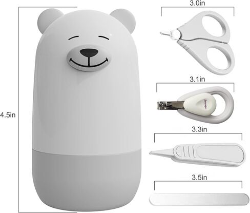 6-in-1 Baby Grooming Set, Natural Wooden Hairbrush and Comb, Nail Clippers,Nail Scissors, Nail File and Tweezers for Kids and Newborns in Nice Gift Box in Saudi Arabia