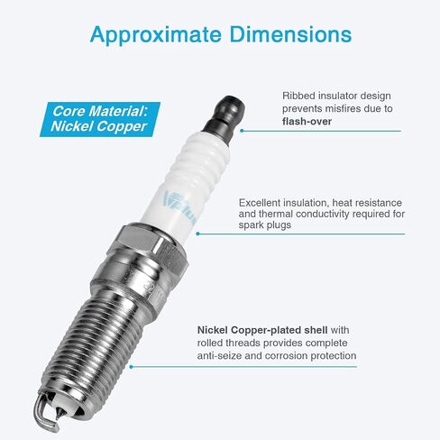5019 Iridium Spark Plugs, Replacement LTR5GP, Engine Spark Plug Packs Compatible With Colorado Canyon Equinox Escape CX-7 Cobalt HHR H3 H3T Malibu Focus Escort 2.2L 2.0L 2.5L 3.5L Set of 4 in Saudi Arabia