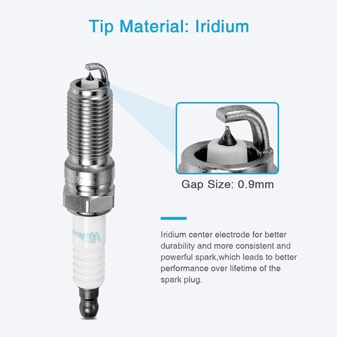 5019 Iridium Spark Plugs, Replacement LTR5GP, Engine Spark Plug Packs Compatible With Colorado Canyon Equinox Escape CX-7 Cobalt HHR H3 H3T Malibu Focus Escort 2.2L 2.0L 2.5L 3.5L Set of 4 in Saudi Arabia