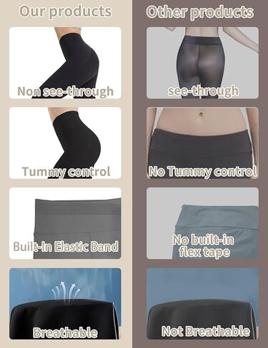 3 قطع من السراويل الضيقة مع جيوب للنساء، سراويل يوجا مدمجة للتحكم في البطن وشريط مطاطي (كبير) in Kuwait
