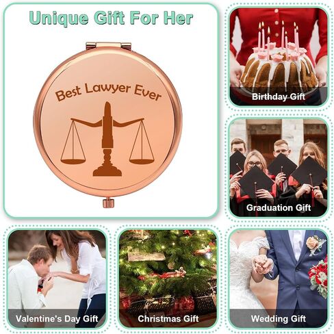 Lawyers Appreciation Gift Travel Makeup Mirror Lawyers Thank You Gifts Future Lawyer Gift Law Judge Student Graduation Gifts for Female Folding Makeup Mirror Law Student Gifts Birthday Gift in Saudi Arabia