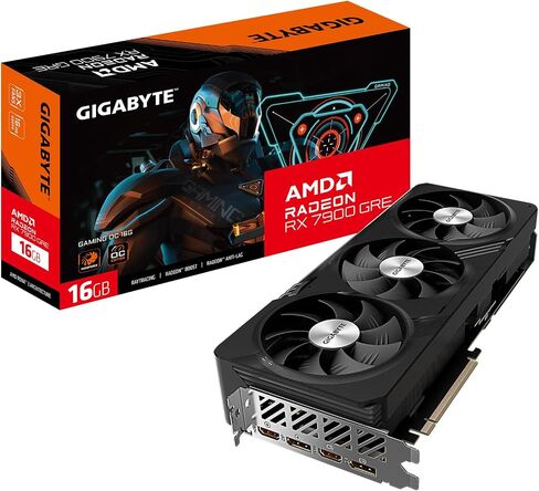 بطاقة رسومات GIGABYTE Radeon RX 7900 GRE Gaming OC 16G، 3X WINDFORCE Fans 16GB 256-bit GDDR6، بطاقة فيديو GV-R79GREGAMING OC-16GD in Saudi Arabia