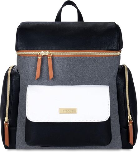 Baby Brezza Gio Laptop Diaper Bag Backpack - Secure Storage for Your Laptop or Tablet - 9 Pockets to Store All Your Accessories - Insulated Bottle Pocket, Black in Kuwait