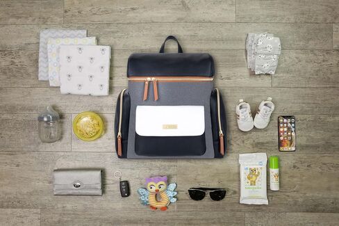 Baby Brezza Gio Laptop Diaper Bag Backpack - Secure Storage for Your Laptop or Tablet - 9 Pockets to Store All Your Accessories - Insulated Bottle Pocket, Black in Kuwait