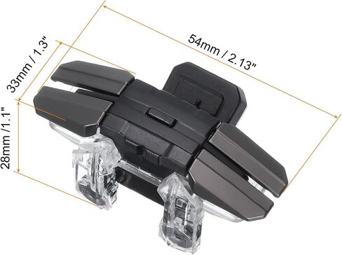 MECCANIXITY Gaming Trigger Mobile Game Controller 1 Pair Six-Finger Linkage Fire Key Burst Shooter Type-C for 4.7-6.5 Inch Cell Phone with 18.5cm USB Cable in Saudi Arabia
