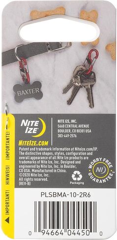 NiteIze PLSBM-11-R3Nite Ize S-Biner TagLock, Double-Gated Carabiner, Stainless Steel in Kuwait