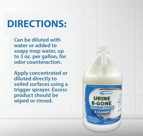 البول-ب-ذهب | مزيل رائحة إنزيم البول الاحترافي | القضاء تماما على البقع والروائح | تحتوي كل زجاجة على أكثر من 50 مليار إنزيم | تركيبة مركزة | فعال على الغسيل (عبوة من قطعتين) in Kuwait