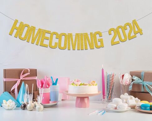 Homecoming 2024 Banner, Graduation Party Decorations 2024, Welcome Home Decorations We Missed You So Much Decor Party Supplies Gold in Saudi Arabia