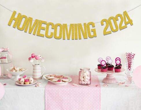 Homecoming 2024 Banner, Graduation Party Decorations 2024, Welcome Home Decorations We Missed You So Much Decor Party Supplies Gold in Saudi Arabia
