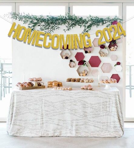 Homecoming 2024 Banner, Graduation Party Decorations 2024, Welcome Home Decorations We Missed You So Much Decor Party Supplies Gold in Saudi Arabia
