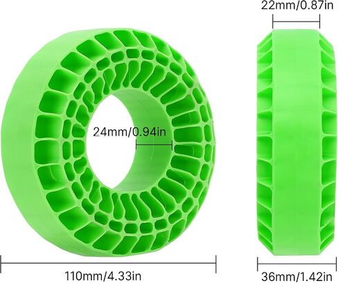 INJORA Silicone Rubber Insert Foam Fit for 118-122mm 4.75" OD 1.9" Wheel Tires(Green) in Saudi Arabia