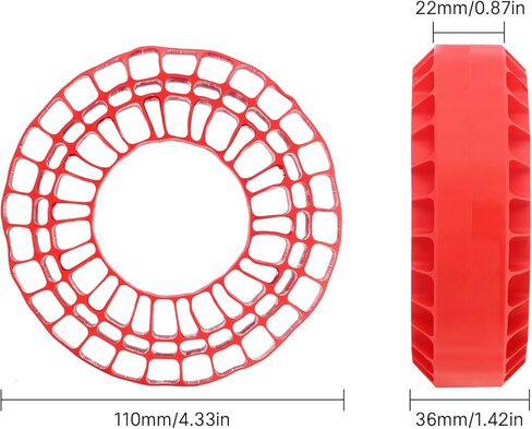 INJORA حشوة من مطاط السيليكون تناسب إطارات العجلات 118-122 مم 4.75 بوصة OD 1.9 بوصة (أخضر) in Kuwait