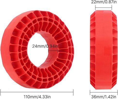 INJORA حشوة من مطاط السيليكون تناسب إطارات العجلات 118-122 مم 4.75 بوصة OD 1.9 بوصة (أخضر) in Kuwait