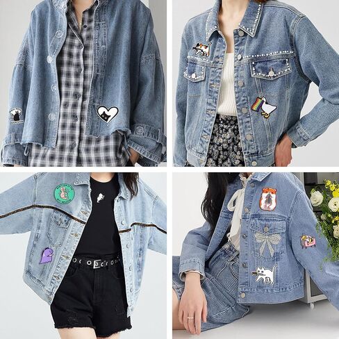 Cartoon Animal Iron on Patches 9 Pcs Cute Dinosaur Goose Cat Repair Embroidered Patches, DIY Accessory Sewing Applique for Clothes Dress Backpack in Kuwait