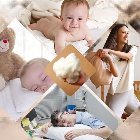Wesnoy Cotton Stuffing for Stuffed Animals Soft Pillow,Natural Cotton Fiber Filling Batting, for Toys, Cloud Decorations, and More(0.22 lb) in Saudi Arabia