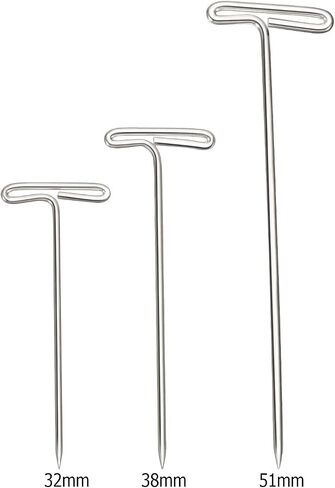 Blulu 150 Pieces Steel T-pins for Blocking Knitting, Modelling and Crafts(2 Inch, 1-1/2 Inch) in Saudi Arabia