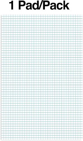 STAPLES 814566 Graph Pad 11-Inch X 17-Inch Graph White 50 Sheets/Pad (18586) in Saudi Arabia