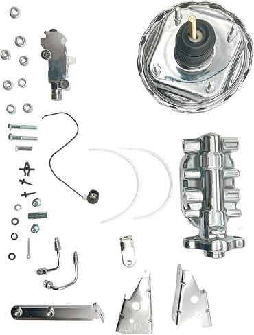7" Dual Power Brake Booster Conversion Kit CNCB70008 for 1964-1972 Chevelle GTO 442 Lemans Cutlass Caprice Skylark Monte Carlo El Camino 1967-1978 Chevy Camaro 1967-1969 Pontiac Firebird in Kuwait