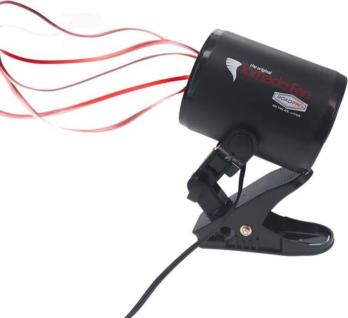 RoadPro RPSC-857 مروحة شاحنة تورنادو 12 فولت مع مشبك تثبيت، مروحة تبريد صغيرة 12 فولت، أسود in Saudi Arabia