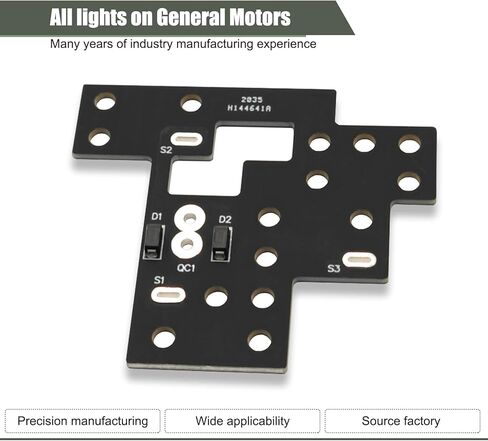 1 PC Car High Beam, Low Beam and Fog Lights Open Simultaneously Module, Engineering Motherboard, Simple Upgrade Fuse Box Installation, Compatible with GM 2003-2007 (Black) in Saudi Arabia