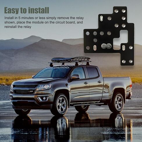 1 PC Car High Beam, Low Beam and Fog Lights Open Simultaneously Module, Engineering Motherboard, Simple Upgrade Fuse Box Installation, Compatible with GM 2003-2007 (Black) in Saudi Arabia