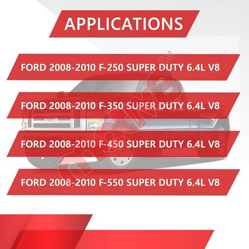 مستشعر التغذية المرتدة لضغط EGR سعة 6.4 لتر (DPFE) | متوافق مع 6.4L فورد سوبر ديوتي F250 F350 F450 F550 2008 2009 2010 | يستبدل: 8C3Z9J460D DPFE9 DPFE17 AP63473 in Kuwait