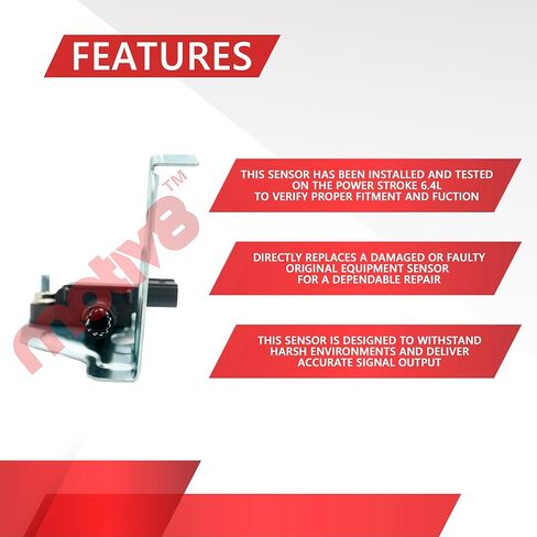 مستشعر التغذية المرتدة لضغط EGR سعة 6.4 لتر (DPFE) | متوافق مع 6.4L فورد سوبر ديوتي F250 F350 F450 F550 2008 2009 2010 | يستبدل: 8C3Z9J460D DPFE9 DPFE17 AP63473 in Kuwait