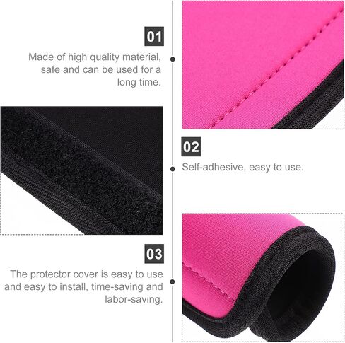 مقابض مقبض الأمتعة تلتف من مادة النيوبرين المريحة لتعريف الأمتعة لحقيبة السفر وحقيبة الأمتعة in Kuwait