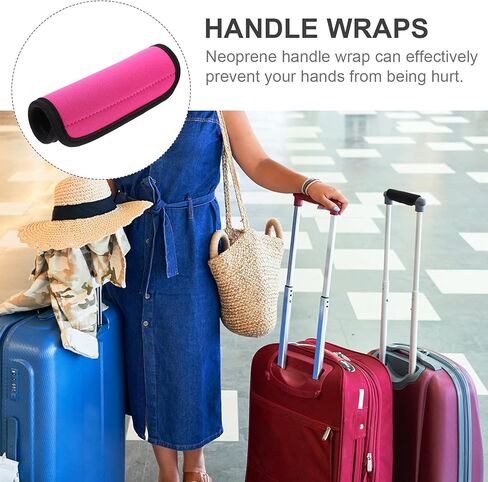 مقابض مقبض الأمتعة تلتف من مادة النيوبرين المريحة لتعريف الأمتعة لحقيبة السفر وحقيبة الأمتعة in Kuwait