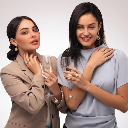 خواتم من الذهب عيار 14 قيراط فوق الفضة الاسترليني مع زركونيا مكعب 0.45 TCW، حلقة لف سلكية مزخرفة، خواتم ذهبية أنيقة، هدايا للنساء، مجوهرات جمالية، خواتم للنساء، مجوهرات ذهبية للنساء in Kuwait