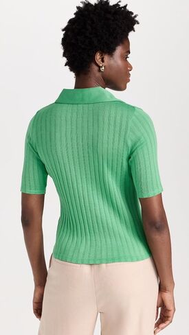 Vince Women's Elbow Sleeve Polo in Saudi Arabia