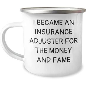 Inspirational Insurance Adjuster Quote Gifts for Birthday, Funny Mugs for Insurance Adjuster Lovers, Encouragement for Aspiring Insurance Adjusters, Camping Mugs for Outdoor Enthusiasts in Kuwait