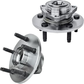 Detroit Axle - 2 Front Wheel Bearing Hubs for 2002-2008 Dodge Ram 1500 [5 Lug] 2003 2004 2005 2006 2007 Wheel Bearing and Hub Assembly Set Replacement, Pair Hubs in Kuwait