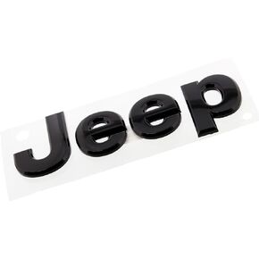 Mopar 2014 Jeep Wrangler Glossy Black Jeep الأمامي أو الشعار الخلفي شريحة اللوحات in Saudi Arabia