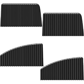 2 PCS Car Window Shades, Retractable Car Side Window Sun Shade, Summer Sun Blocker Automotive Privacy Curtains, Fit for Front Side Windows (Black) in Kuwait