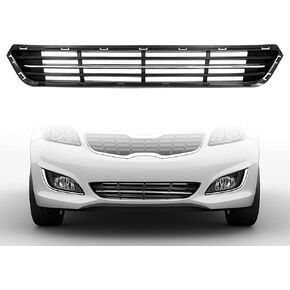 HECASA العلوي+الشبكة السفلى+ضوء الضباب مع إكسسوارات متوافقة مع 2014-2015 KIA Optima Pumper Grill و Fog Light Assembly W/Fog Light Bezel+Fog Light Trim+Front Pumper Lip+Grille in Saudi Arabia