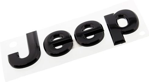 Mopar 2014 Jeep Wrangler Glossy Black Jeep Front or Rear Emblem Nameplate Decal in Saudi Arabia