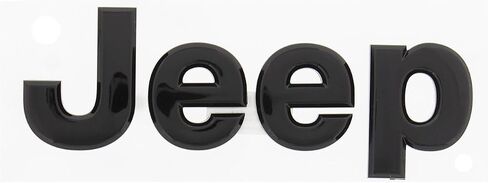 Mopar 2014 Jeep Wrangler Glossy Black Jeep Front or Rear Emblem Nameplate Decal in Saudi Arabia