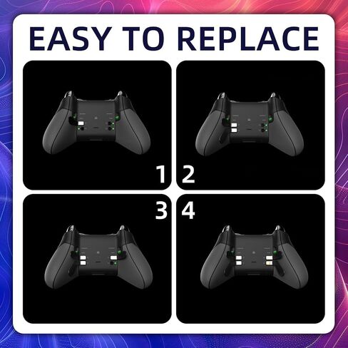 أعواد إبهام معدنية 13 في 1 لجهاز Xbox One Elite Series 2، يتضمن استبدال ملحقات الألعاب 6 عصا تحكم معدنية قابلة للتبديل/4 مجاذيف/2 وسادات D/1 أداة تعديل (فضية) in Saudi Arabia