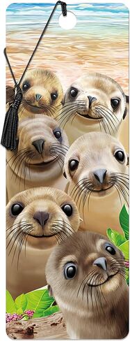 Bookmark - Guinea Pigs from Deluxebase. A Guinea Pig Book Marker with lenticular 3D Artwork Licensed from Renowned Artist David Penfound in Kuwait