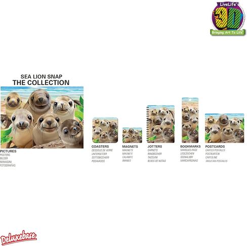 Bookmark - Guinea Pigs from Deluxebase. A Guinea Pig Book Marker with lenticular 3D Artwork Licensed from Renowned Artist David Penfound in Kuwait