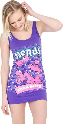 TV Store Women's/Junior's Nerds 1980s Candy Halloween Tunic Costume Dress (With Glasses) in Saudi Arabia