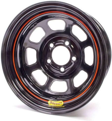 15x7 5x4.75 3.75in BS Black Rolled Wheel in Saudi Arabia