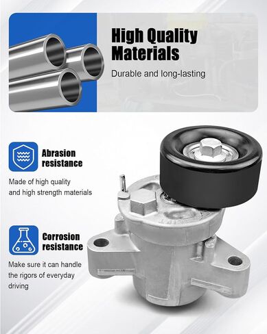 Belt Tensioner Assembly with Pulley Replace 1345A090 TS-510 128510 1345A095 APV3475 Fit for Mitsubishi Lancer 2013-2017 Outlander 2013-2020 Sport 2012-2021 RVR 2012-2017 in Saudi Arabia